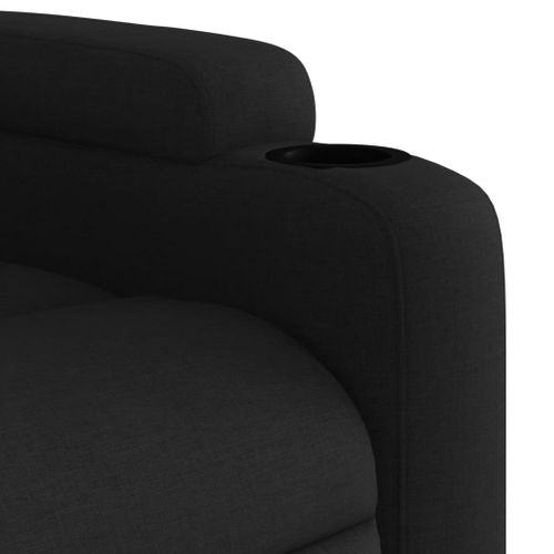 Fauteuil Relax - Fauteuil Inclinable - Fauteuil De Relaxation Noir Tissu