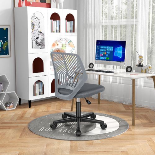 Fauteuil De Bureau, Chaise De Bureau Pivotante Enfants Avec Hauteur Réglable 77-89cm Siège à Roule