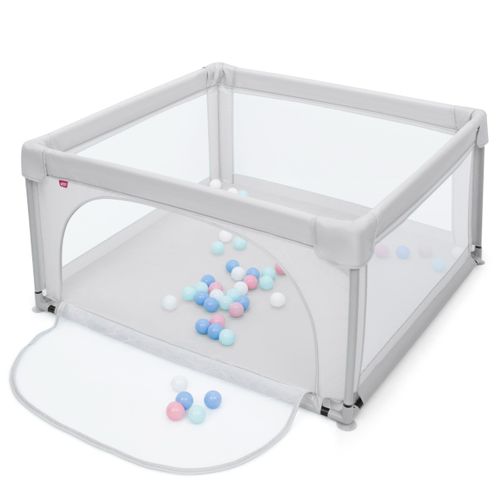 Parc Bébé, Parc Enfant Portable 120x120x68cm Avec Barrière De Sécurité De Enfants Pieds