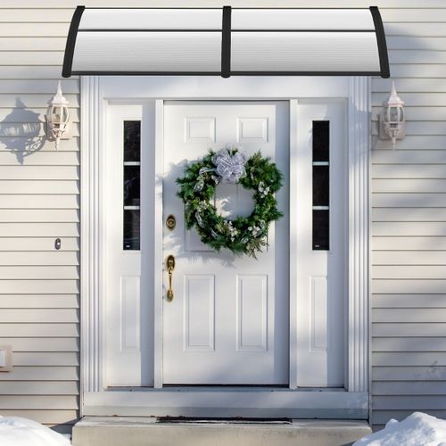 Auvent Porte d'Entree de 199 x 99 cm Marquise de