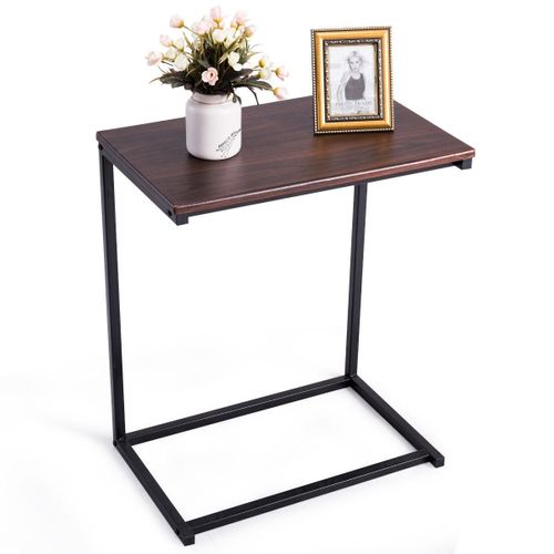 Table D’appoint Table D’extrémité Fixe Table Pour Ordinateur Portable En Forme De U 55x35x65cm