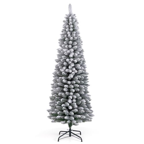 Sapin De Noël - Arbre De Noël Artificiel 180 Cm Floqué De Neige Avec 460 Branches Support En Métal