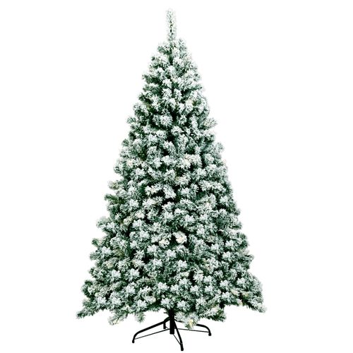 Sapin De Noël - Arbre De Noël Artificiel 180 Cm Sapin Enneigé Avec 250 Lumières LED 928 Rameaux