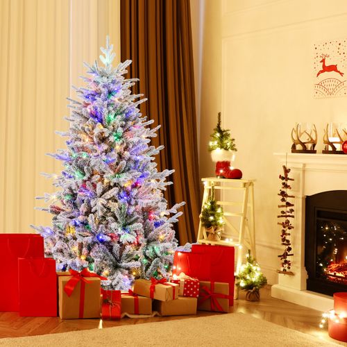 Sapin De Noël - Arbre De Noël Artificiel 8 Modes D'eclairage Lumières LED Multicolores