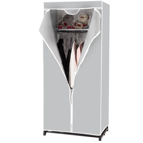 Penderie, Armoire De Rangement, Armoire De Chambre Tissu Grande 75x50x170 Cm Gris
