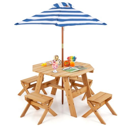 Ensemble De Table Et Tabourets Pour Enfants De 3 Ans Et Plus Table De Pique-nique En Bois