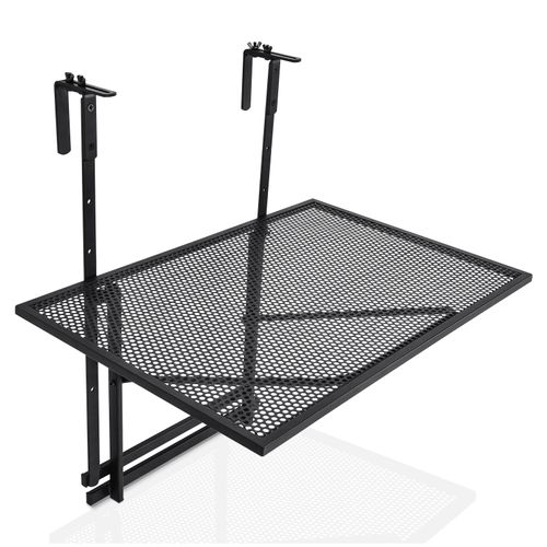 Table De Balcon Suspendue Table De Jardin Rabattable Hauteur Réglable Sur 5 Niveaux