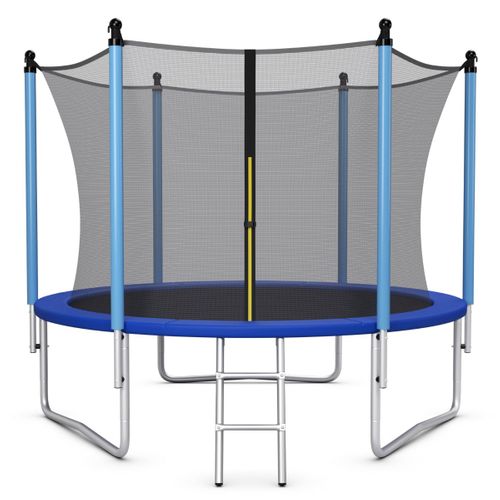 Trampoline Extérieur, Tapis De Saut Ø244cm Echelle Filet De Sécurité Tuyau Galvanisé Antirouille