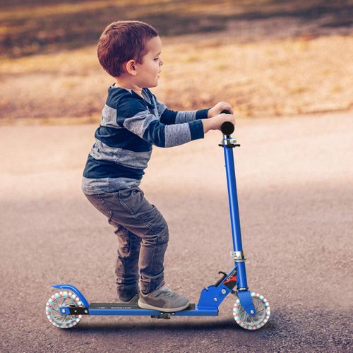 Trottinette Enfant, Tapis De Saut 2 Roues Patinette Enfant Pliable Scooter Enfant Kick
