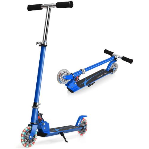 Trottinette Enfant, Tapis De Saut 2 Roues Patinette Enfant Pliable Scooter Enfant Kick