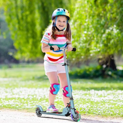 Trottinette Enfant, Tapis De Saut 2 Roues Patinette Enfant Pliable Scooter Enfant Kick