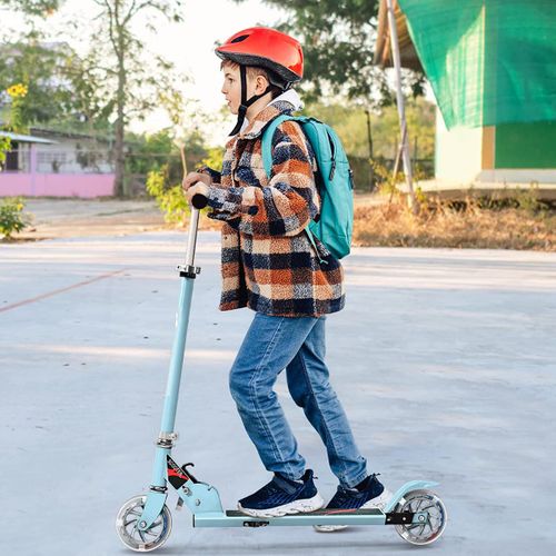 Trottinette Enfant, Tapis De Saut 2 Roues Patinette Enfant Pliable Scooter Enfant Kick