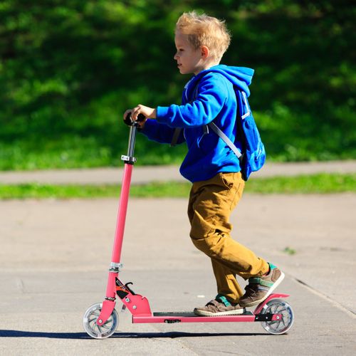 Trottinette Enfant, Tapis De Saut 2 Roues Patinette Enfant Pliable Scooter Enfant Kick