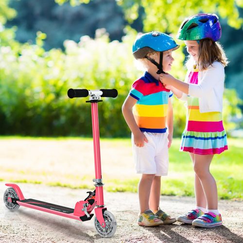 Trottinette Enfant, Tapis De Saut 2 Roues Patinette Enfant Pliable Scooter Enfant Kick