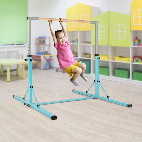 Barre De Gymnastique Pliable Pour Enfants Avec 13 Hauteurs Réglables (90-150cm) Avec Structure