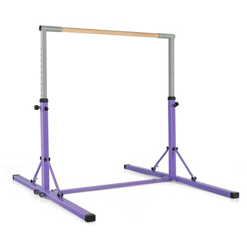 Barre De Gymnastique Pliable Pour Enfants Avec 13 Hauteurs Réglables (90-150cm) Avec Structure