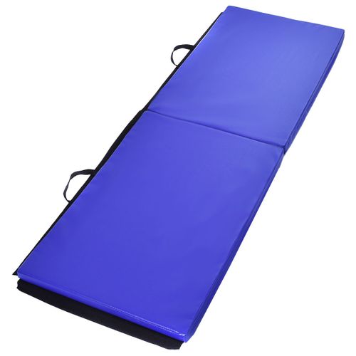 Tapis De Sol, Tapis De Gymnastique Natte De Gym Matelas Fitness Pliable Portable-bleu