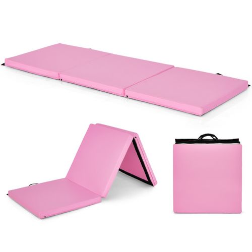 Tapis De Sol, Tapis De Gymnastique Pliable En 3 Parties Antidérapant Léger Portable