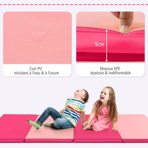 Tapis De Sol, Tapis De Gymnastique Pliable Tapis Portable Pour Fitness Yoga Sport Exercice