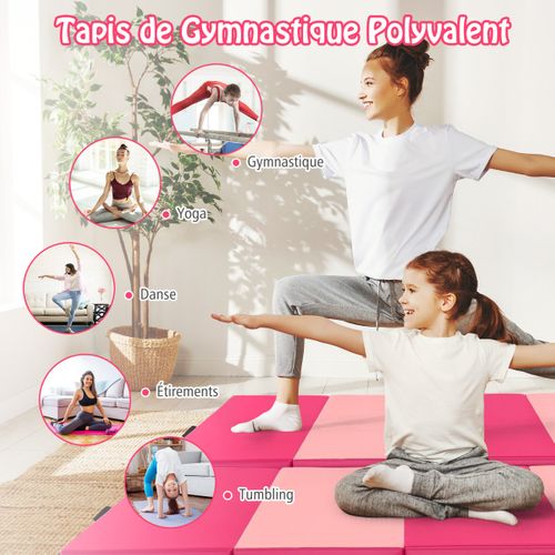 Tapis De Sol, Tapis De Gymnastique Pliable Tapis Portable Pour Fitness Yoga Sport Exercice