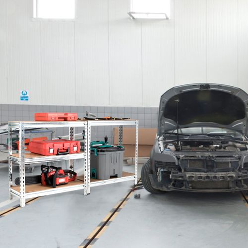 Étagères Charge Lourd, Meuble De Rangement En Métal à 5 Niveaux Support Industriel Réglable