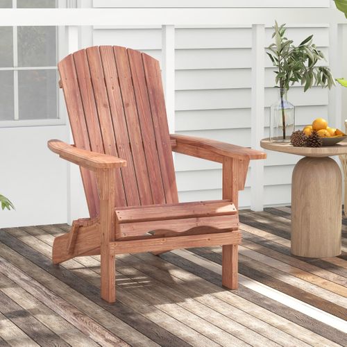 Lot De 2 Chaises Adirondack Pliantes Chaise Longue Pliante En Bois Dossier Haut Accoudoirs