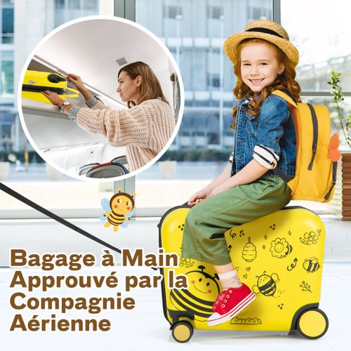 18" Valise à Roulettes Enfants Avec 12" Sac à Dos Bagages à Main Pour Voyage Avec Poignée