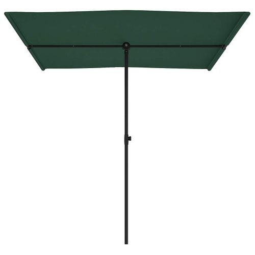 Parasol De Jardin - Parasol D'extérieur Avec Mât En Aluminium 2x1,5 M Vert B477