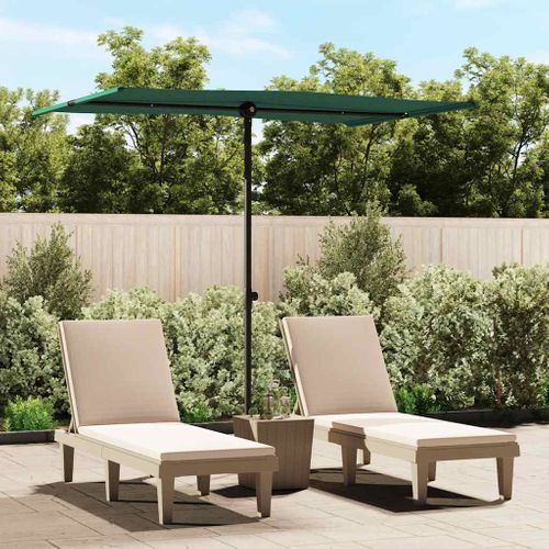 Parasol De Jardin - Parasol D'extérieur Avec Mât En Aluminium 2x1,5 M Vert B477