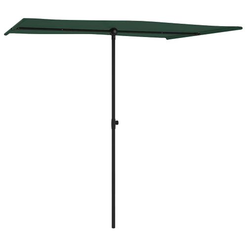 Parasol De Jardin - Parasol D'extérieur Avec Mât En Aluminium 2x1,5 M Vert B477