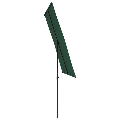 Parasol De Jardin - Parasol D'extérieur Avec Mât En Aluminium 2x1,5 M Vert B477