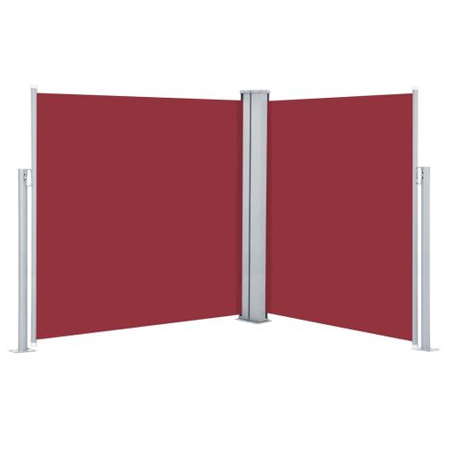 Store Banne - Auvent Latéral Rétractable 170 X 600 Cm Rouge At132