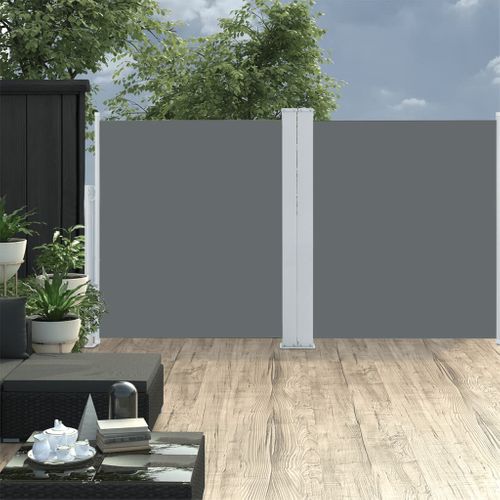 Store Banne - Auvent Latéral Rétractable Anthracite 140 X 600 Cm At148