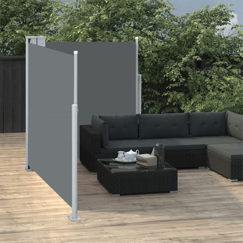 Store Banne - Auvent Latéral Rétractable Anthracite 140 X 600 Cm At148