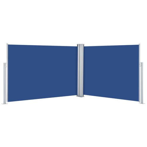 Store Banne - Auvent Latéral Rétractable Bleu 120 X 1000 Cm At268