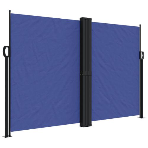 Store Banne - Auvent Latéral Rétractable Bleu 160x600 Cm At293