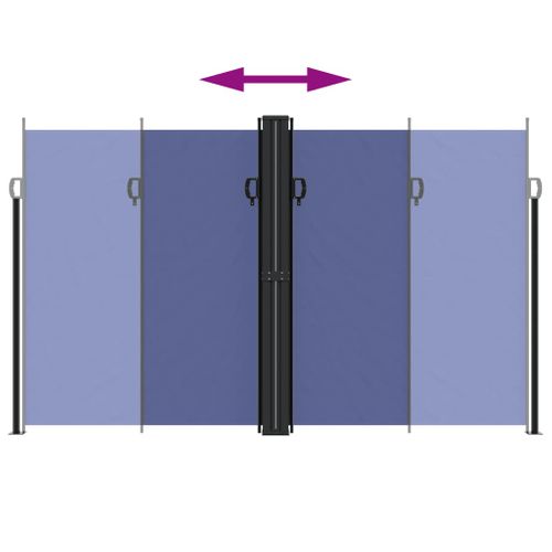 Store Banne - Auvent Latéral Rétractable Bleu 200x600 Cm At308