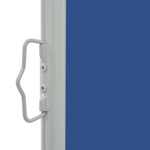Store Banne - Auvent Latéral Rétractable De Patio 60x300 Cm Bleu At528