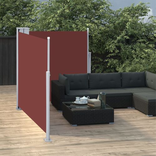 Store Banne - Auvent Latéral Rétractable Marron 100 X 600 Cm At540