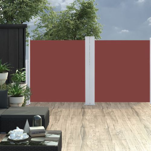 Store Banne - Auvent Latéral Rétractable Marron 100 X 600 Cm At540