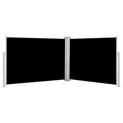 Store Banne - Auvent Latéral Rétractable Noir 100 X 1000 Cm At597