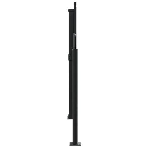 Store Banne - Auvent Latéral Rétractable Noir 100x600 Cm At600