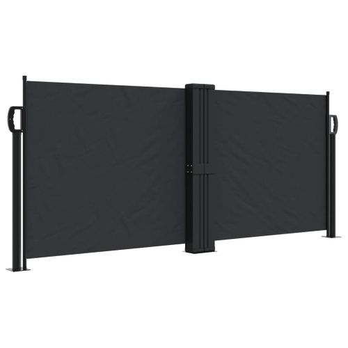 Store Banne - Auvent Latéral Rétractable Noir 100x600 Cm At600
