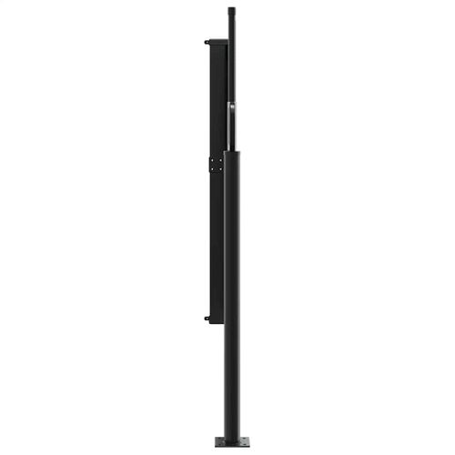 Store Banne - Auvent Latéral Rétractable Noir 140x600 Cm At617