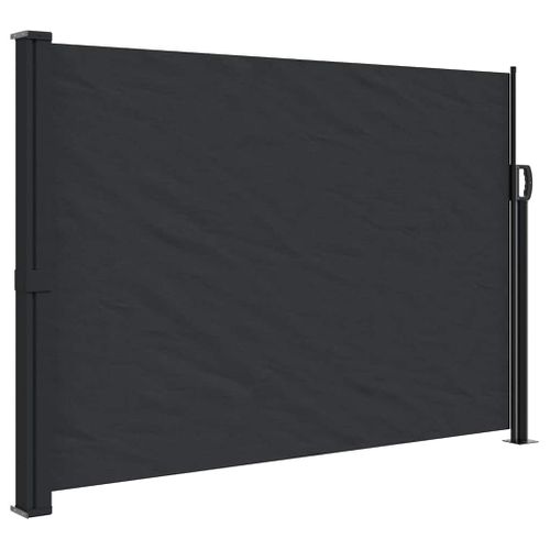 Store Banne - Auvent Latéral Rétractable Noir 140x600 Cm At617