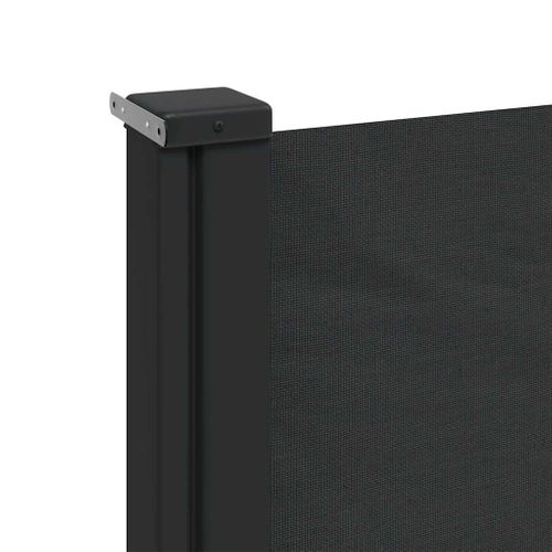 Store Banne - Auvent Latéral Rétractable Noir 140x600 Cm At617