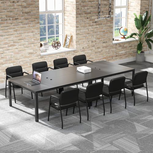 Ensemble De 2 Chaises D'invité Pour Salle D'attente Chaises De Réception Rembourrées En Cuir Pu