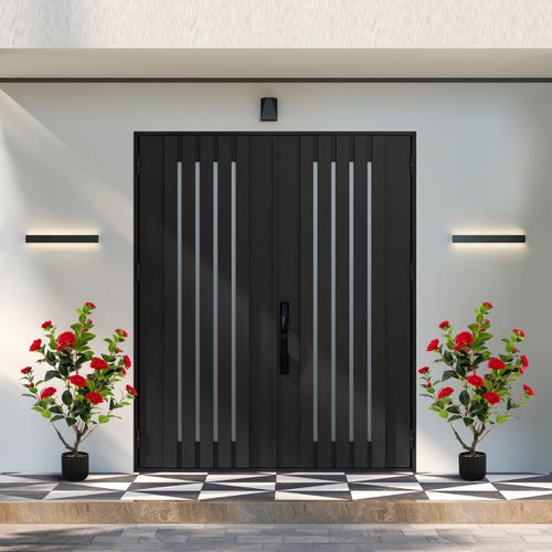 Camélia Artificiel De 95 Cmnte Artificielle à Fausses Fleurs Dans Un Pot En Ciment Fausse