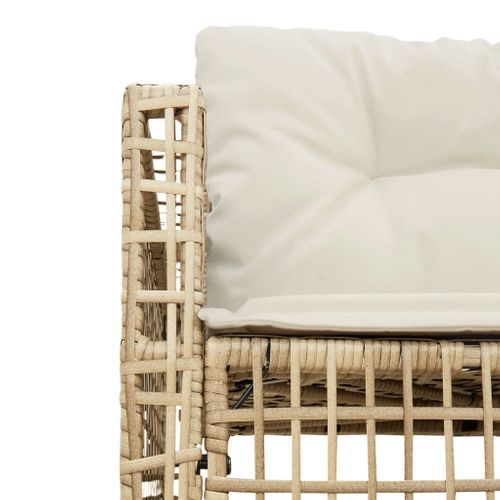 Canapé De Jardin Et Coussins Et Repose-pied En Forme De L Rotin