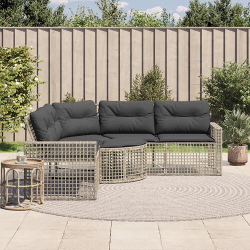 Canapé De Jardin Et Coussins Et Repose-pied En Forme De L Rotin